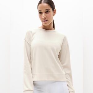 Athleta Seasoft Cream Sweatshirt